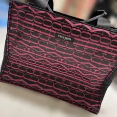 FAUCHON エコバッグ 黒とピンク・角型