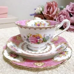 【超希少品】ロイヤルアルバート　レディーカーライル　カップ＆ソーサー　プレート