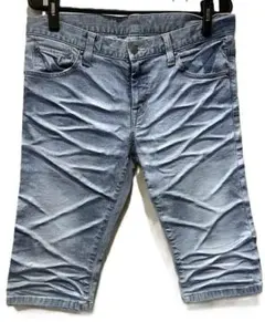 トルネードマート ヒゲ加工ハーフデニムパンツ　シュリセル 5351のサムネイル