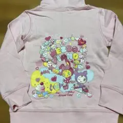 平成レトロ　メゾピアノ　ベリエ刺繍パーカー120 激カワ　ナルミヤ