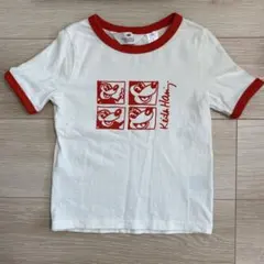 h&m キースヘリング ミッキー Tシャツ 6-8y