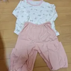 うさぎとくま薄手パジャマ女の子 110cm