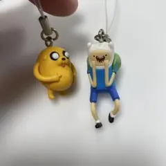 アドベンチャータイム フィン ジェイク ぬいぐるみストラップ 2個