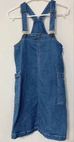 ジャンパースカート 130 デニム　ストレッチ　スカート