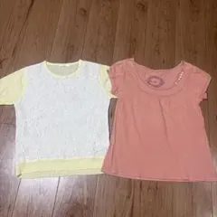 nice claup 、RETRO GIRL半袖Tシャツ ・ニット2枚セットのサムネイル