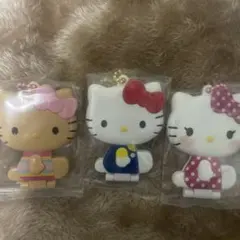ハローキティ ミラーキーホルダー 3個セット