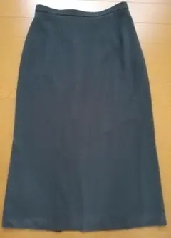 LIVESEED 黒(ダークグレー)タイトスカートスリット裏地付き　美品