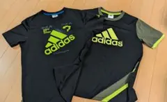 adidas 160　黒　Tシャツ 2枚セット　美品