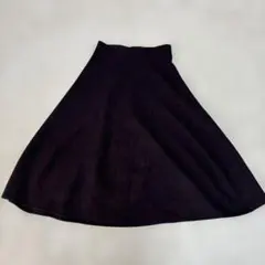 UNIQLO 濃紫色　フレアロングスカート