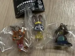 ズートピア　めじるしアクセサリー　ジュディ　ニック　ニブルズ3個セット