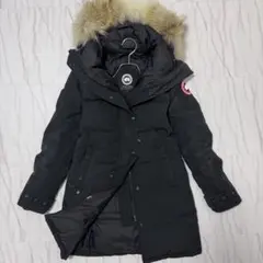 カナダグース マッケンジー ダウンコート サザビー M相当 ブラック 刺繍ロゴ