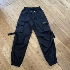 ブラック カーゴパンツ 150cm