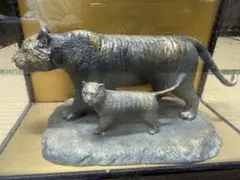 富永直樹 旭日 猪 ブロンズ像 文化勲章受章 干支置物 共箱付 高岡銅器
