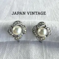 JAPAN刻印 パール イヤリング E494
