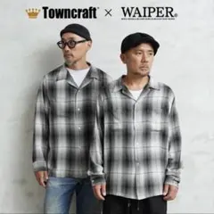 新品未使用WAIPER×TOWN CRAFT オンブレチェックシャツ L