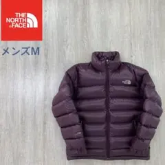 ノースフェイス 700FIL ダウンジャケット ダークパープル メンズM
