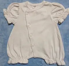 ♡monbebe❤ロンパース♡半袖♡newborn♡White♡