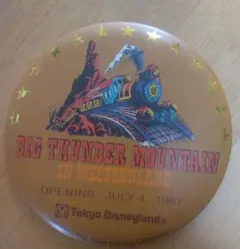 ビッグサンダーマウンテン 缶バッジ 1987