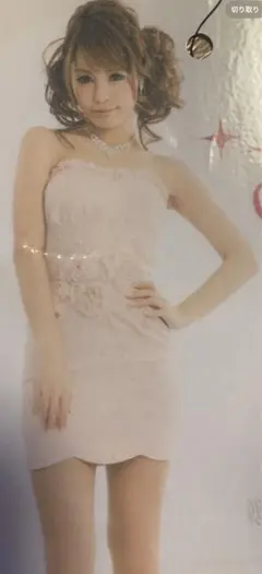 新品an♡フラワー・パール装飾 タイトドレス