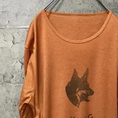 ドーベルマン プリント ミリタリー レア ストリートTシャツ