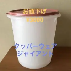 【希少】大型タッパーウェア　 ジャイアント　2点 まとめて2個 Tupperware タッパーウェア ジャイアントの通販 by