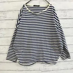 AMERICAN HOLIC ボーダー カットソー レディース M ホワイト