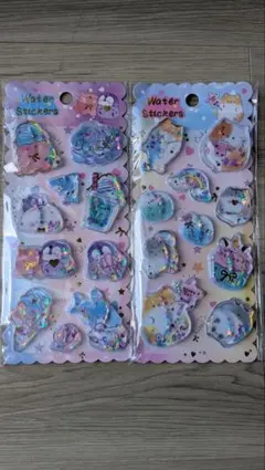 ホログラフィックウォーターステッカー 2シートセット
