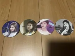 SANA トレカ4枚　缶バッチ4個セット