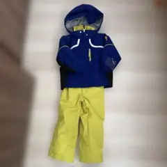 DESCENTE 子供用スキーウェア 青/黄