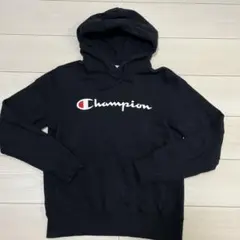 Champion 黒 パーカー Mサイズ