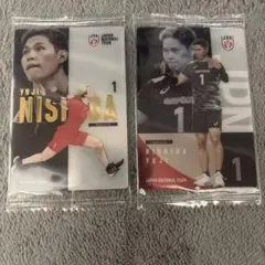 バレーボール日本代表 西田有志 トレーディングカード 2種セット