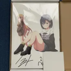 彼女、お借りします　直筆サイン入りキャンバスボード 彼女、お借りします 直筆サイン入りキャンバスボード 宮島礼吏個展「0