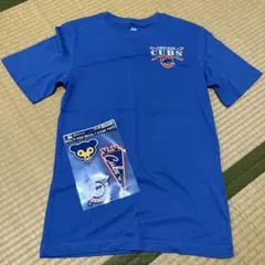 【新品・未使用】シカゴカブス Tシャツ 青&ステッカー