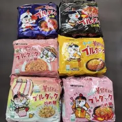 【アミューズメント景品】ブルダック炒め麺　6種30袋まとめ売りのサムネイル