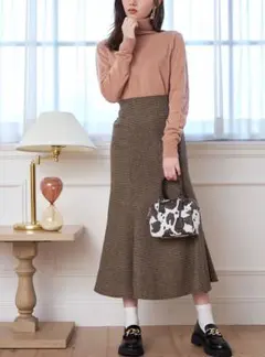 GRL 千鳥柄マーメイドスカート