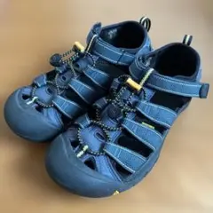 お値下げ　KEEN キッズ　サンダル ネイビー　23.5㎝　美品
