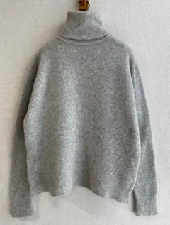 417EDIFICE　ヤクウール混タートルネックニットプルオーバー♪エディフィス