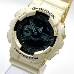 CASIO G-SHOCK GA-110GW アナデジ メンズ腕時計 稼働品 白