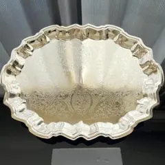 英国王室御用達】マッピン＆ウェッブ シルバートレイ 32cm