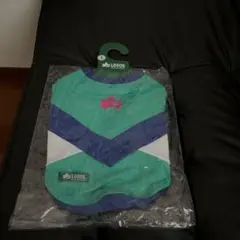 LOGOS 犬服 Lサイズ 緑・青・白ストライプ