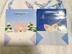 SKZOO GIGO限定 ノベルティーペーパーバッグ FoxI.Ny 2種