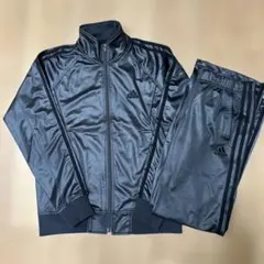 【希少】アディダス トラックジャケットセットアップブラックコーティングMサイズ
