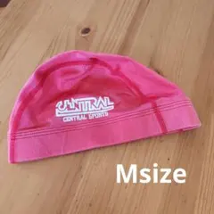 CENTRAL SPORTS 水泳帽 Mサイズ 赤