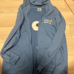 クッキーモンスター フルジップパーカー 青のサムネイル