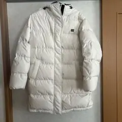 ホワイト ダウンジャケット フード付き