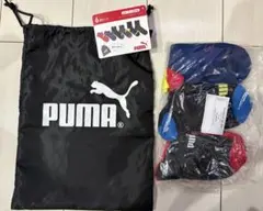 新品　PUMA プーマ　靴下 21-23cm 6足セット　巾着付き