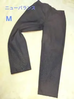 NEW BALANCE MET24 デニム　テーパード ダークグレー　М　ロゴ