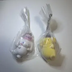 サンリオ　ミニチュアチャーム ライブキャラクター　ポムポムプリン シナモロール