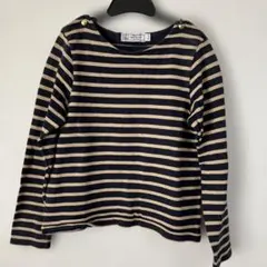 PETIT BATEAU ストライプ 長袖カットソー 10ans