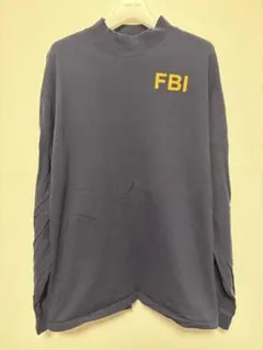 アメリカ古着　FBIロゴ コットン長袖カットソ